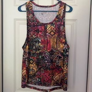 Reebok Speedwick Tribal Print Athletic Tank Top Size Medium